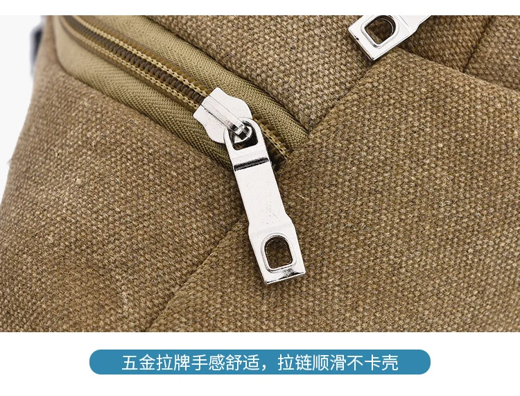Canvas Fashion Large Capacity Men Wallet Multi-functional Wearable Bag Sports Casual Shoulder Bag Women's Mobile Phone Bag