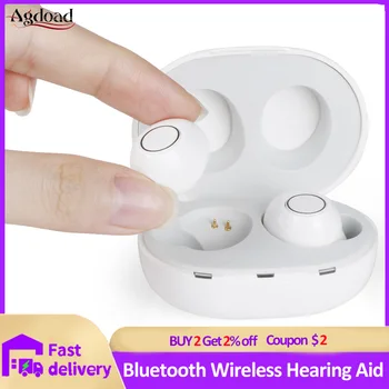 

Rechargeable Hearing Aids Invisible Touch Control Earphone Earbuds Adjustable Tone Sound Amplifier For Deafness Elderly Ear Car