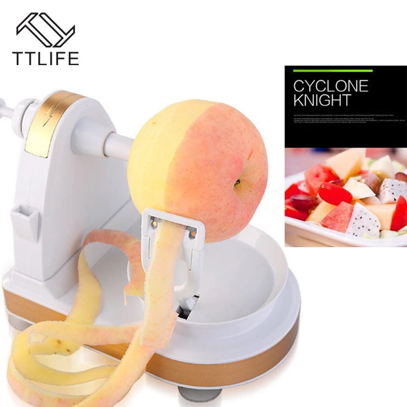 Best TTLIFE Fruit Peeler 2018 New Creative Peeling Multifunction Manual Fruit Peeler Machine Cutting Apple Artifact Kitchen Tool