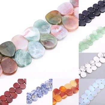 

Natural Stone White Crystal Loose Beads Accessories 13mm * 18mm Drop-shaped Beads Handmade DIY Jewelry Accessories