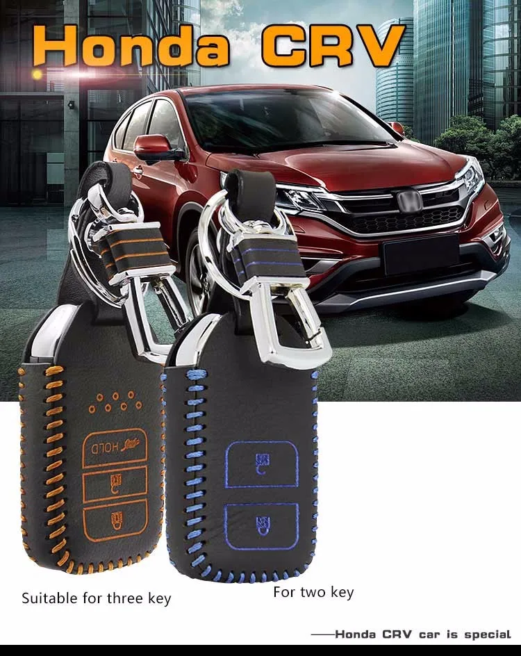 Luckeasy кожаный чехол для ключей для honda crv 2013 CR-V 2.0l xr-v кошелек держатель чехол для дистанционного ключа автомобиля key2a