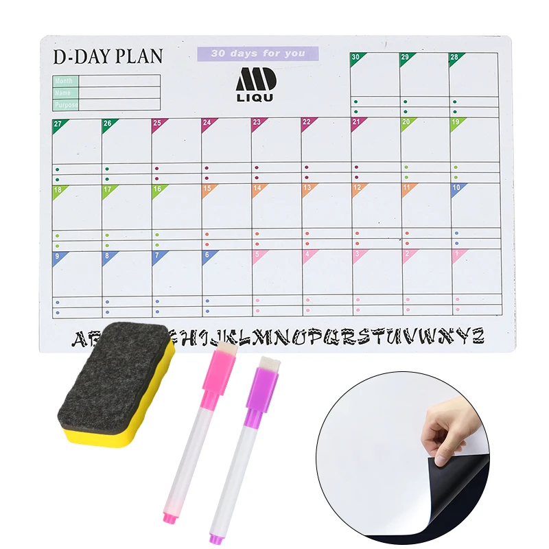 

A4 Size Fridge Magnet Dry Calendar For Baby Fridge White Board Calendar Planner For Refrigerator Monthly Souvenir Board Calendar