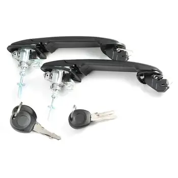 

In Stock 2 x door handle door handle front left + right + key + lock for VW Polo 6N 6N2 Replacement Car Accessories