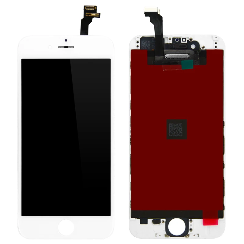 5 шт./партия ЖК-экран для iPhone 6G 6S полный комплект дисплей дигитайзер сборка Замена с кнопкой Home+ фронтальная камера+ динамик - Цвет: 6G White