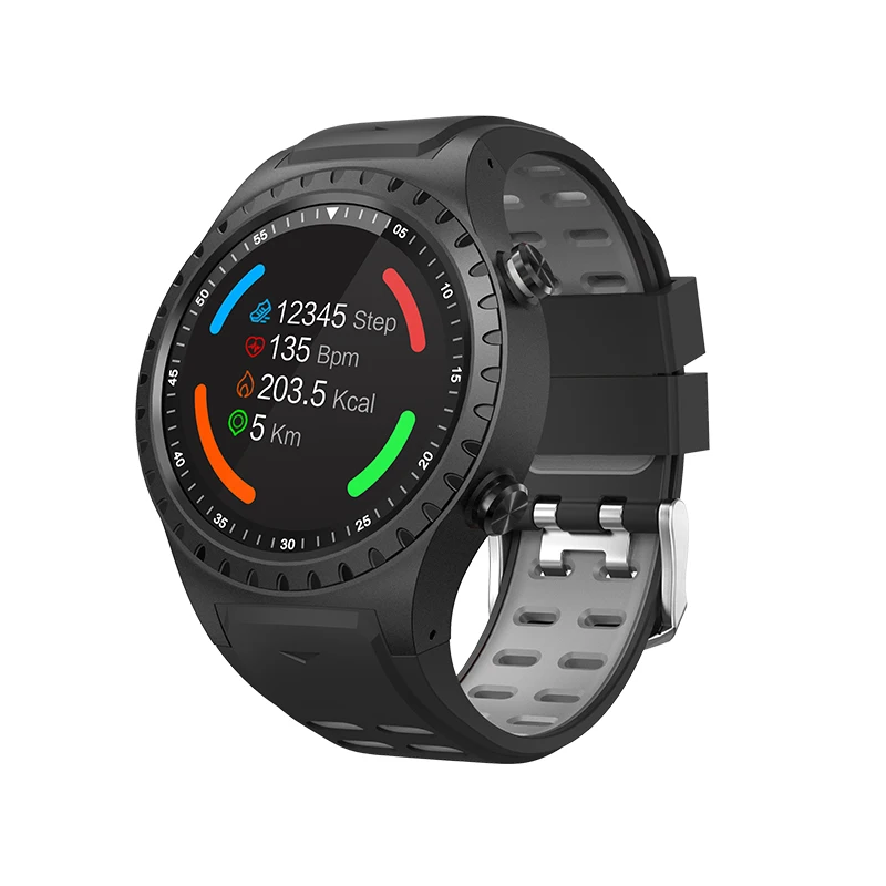 LEMFO Bluetooth Smartwatch gps Компас Барометр спортивные часы фитнес-трекер для измерения сердечного ритма Смарт-часы Android IOS поддержка 320 мАч - Цвет: gray