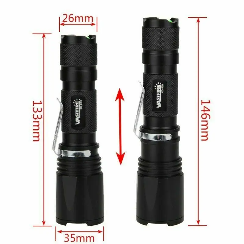 2000 лм высокопроизводительный тактический фонарь для разведчика XPE светодиодный