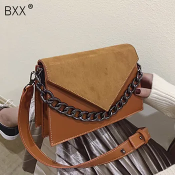 

[BXX] Mini Pu Leather Crossbody Bags For Women 2020 Fashion Chain Shoulder Messenger Bag Female Travel Handbags and Purses HK956