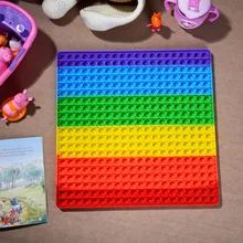 Bulle à pousser Super grande taille 40cm, jouet Anti Stress pour autisme, Anti stress, amusant pour enfant et adulte, nouveauté 2021
