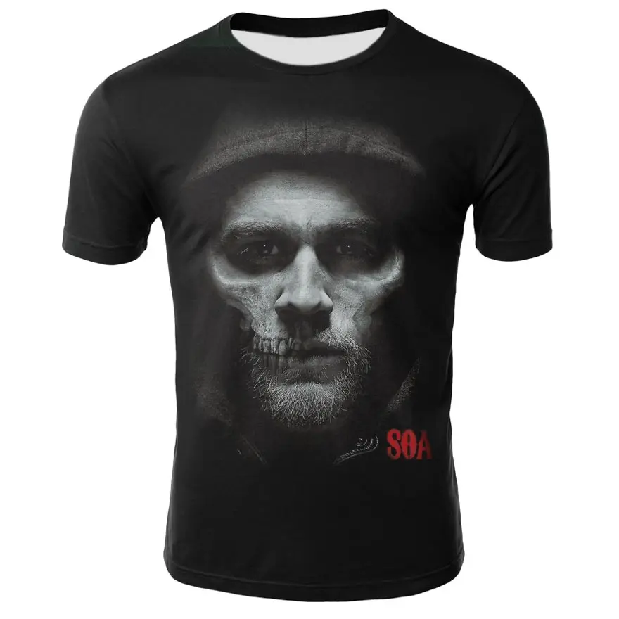 SkullPrinted Футболка мужская новый стиль разные цвета высокое качество| |