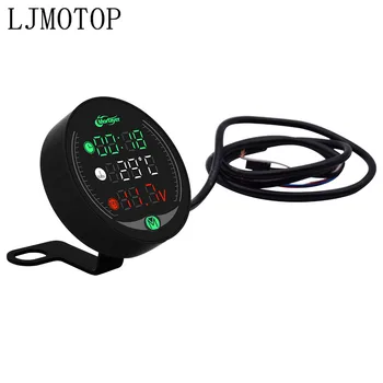 

4-in-1 Motorcycle Meter Time/Water Temperature/Voltage/USB Display Table For yamaha xt 600 mt10 mt 09 tracer suzuki drz/ltz 400