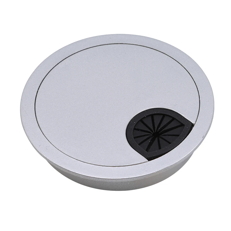 80mm 1 шт. крышки для кабельных отверстий круглая кабельная втулка для компьютерного стола крышки для кабельных отверстий мебельная фурнитура выход порт Поверхностная линия Сортировка инструментов - Цвет: 80mm