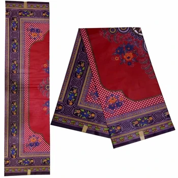 

New arrival beautiful java wax fabric 100% cotton popular style 6 yards African wax fabrics woman and men for costume!DF-4557