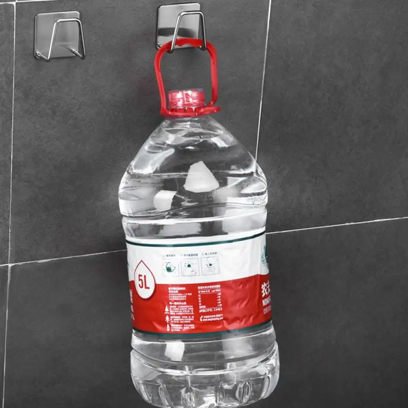 Kitchen Seamless Hooks Stainless Steel Sponge Holder Free Punching 304 Stainless Steel Kitchen Rack