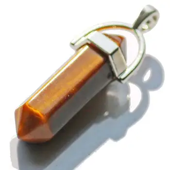 

Crystal Quartz Charm DIY Handmade Jewelry Findings Tiger Eye Charms For Reiki Yoga DIY Jewelry Making Accessories Supplies