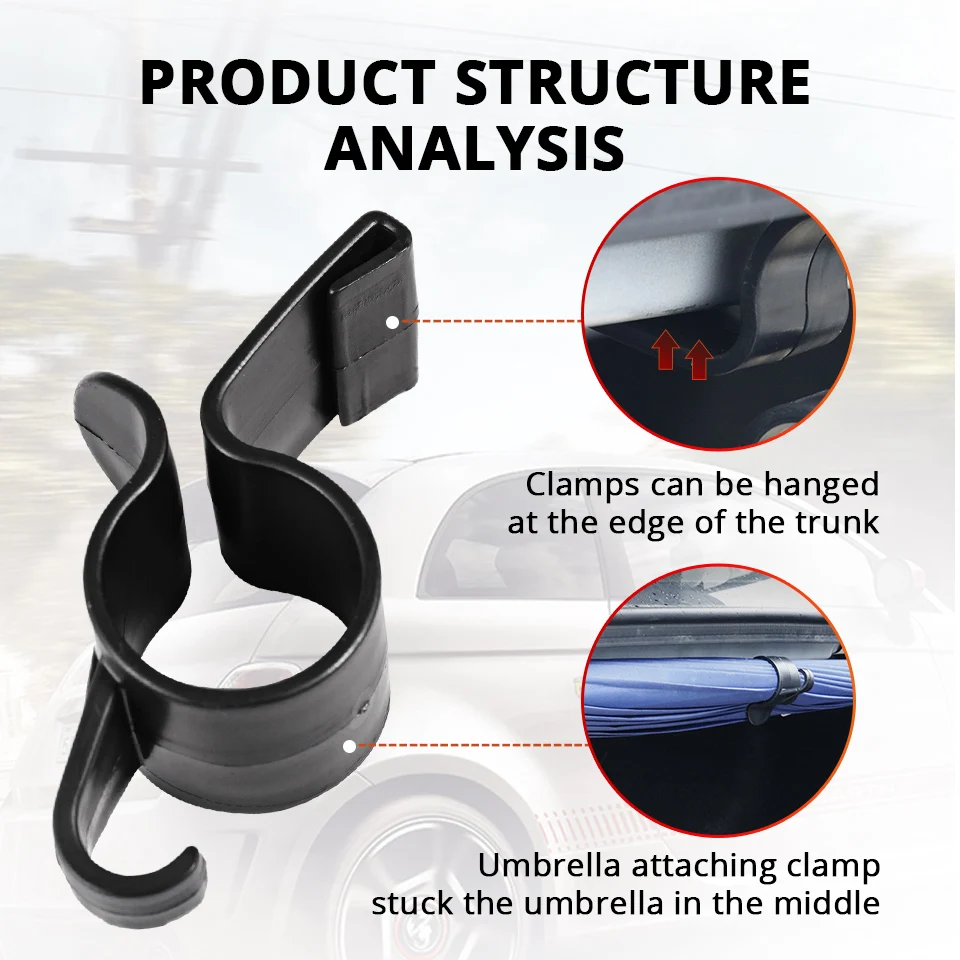 Partol 2 шт./упак. багажник автомобиля зонта кронштейн крепления зажимы для