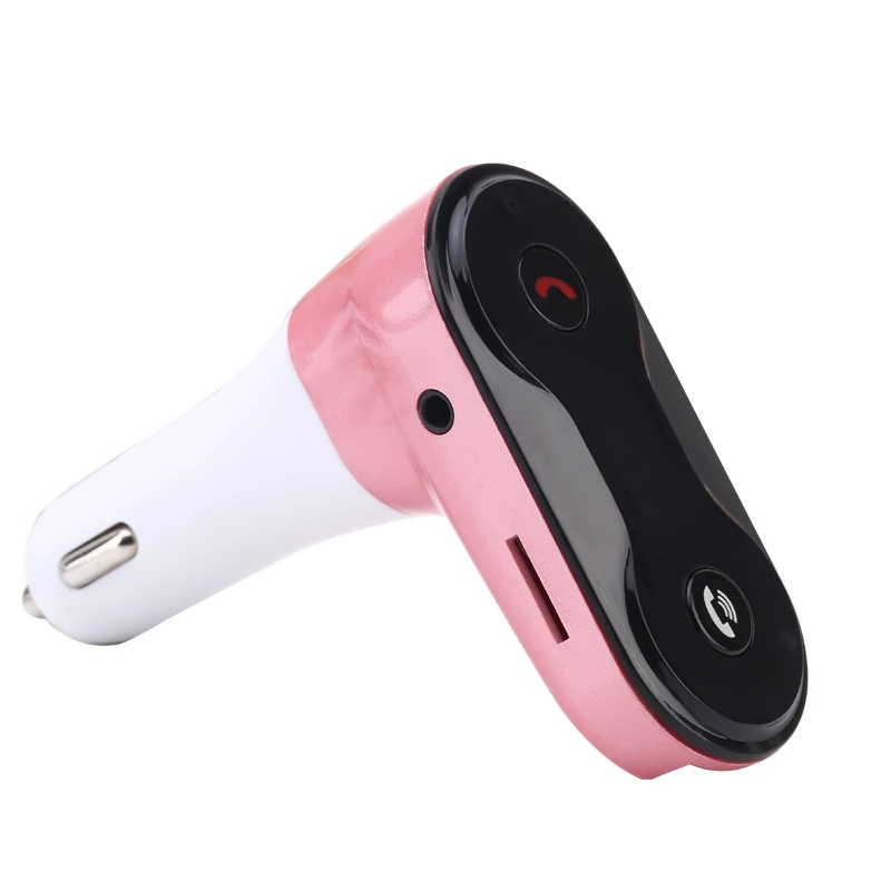DHKEJI C8 прикуриватель Автомобильный MP3 музыкальный плеер поддерживает USB зарядное устройство беспроводной Bluetooth fm-передатчик автозапчасти - Формат цифровых медиаданных: Pink