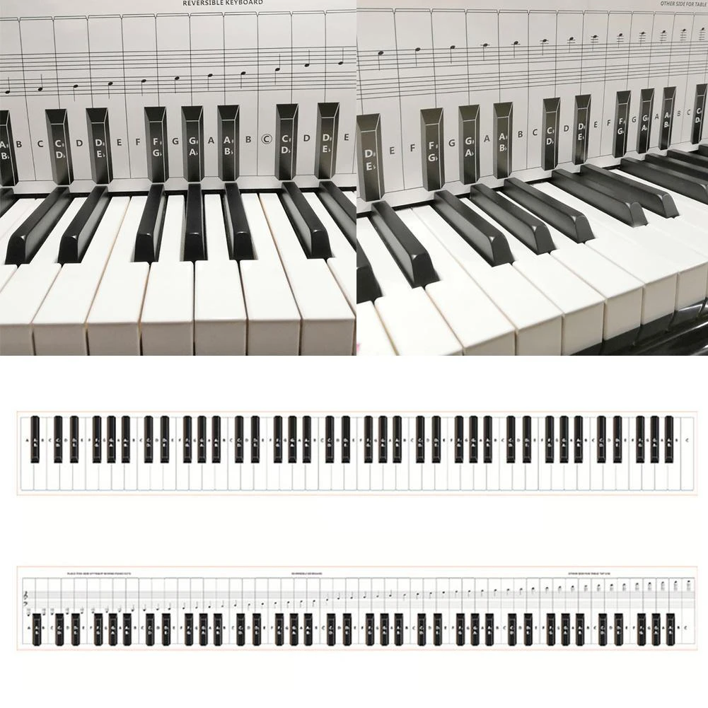 88 Key Beginner Piano Finger Practice Guide Teaching Aid Keyboard Notes Chart Coated Paper Clear Printing Piano Keyboard Chart Aliexpress