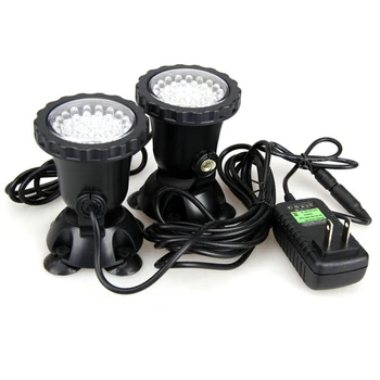 

2Pcs Waterproof RGB 36 LED Underwater Spot Light For Swimming Pool Fountains Pond Water Garden Aquarium Fish Tank Spotlight Lamp