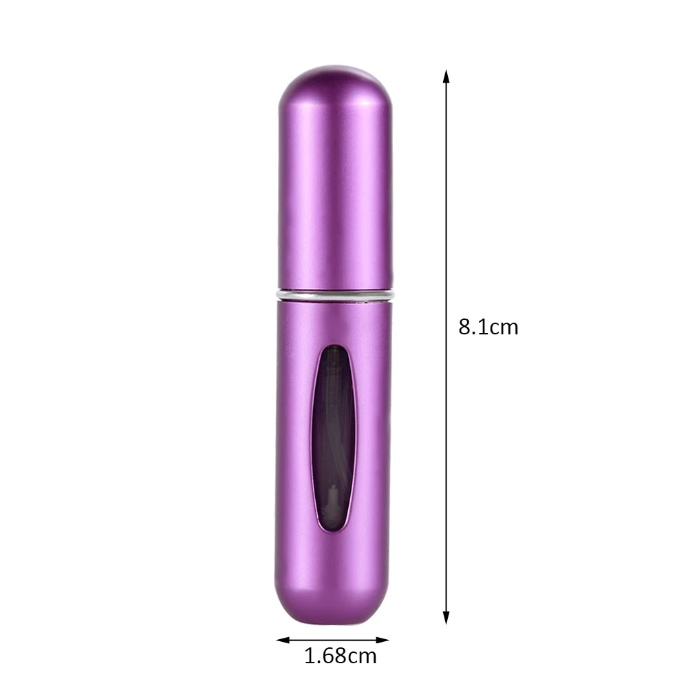 Bottom-filled Mini Perfume Spray Bottles Metal Shell Spray Atomizer Portable Travel Perfume Storage Bottle Points Bottling