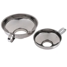 1 шт., воронка из нержавеющей стали с широким горлом для консервирования, воронка с большим горлом для бобов, соусов, жидкое масло, зерно для салата, кухонные инструменты