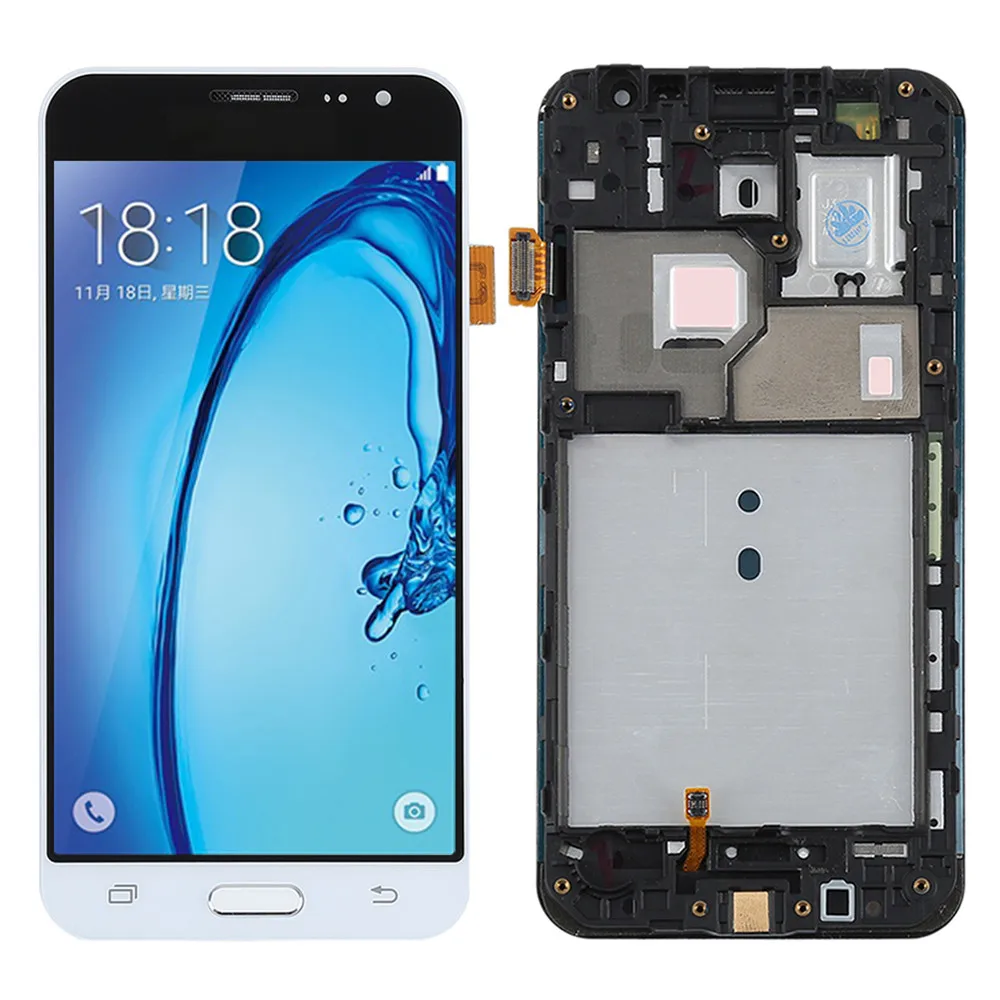 white without tools J320f lcd для SAMSUNG GALAXY J3 lcd J320F J320FN J320M дисплей дигитайзер сенсорный экран с рамкой для SAMSUNG J3 lcd j3 - Цвет: white without tools