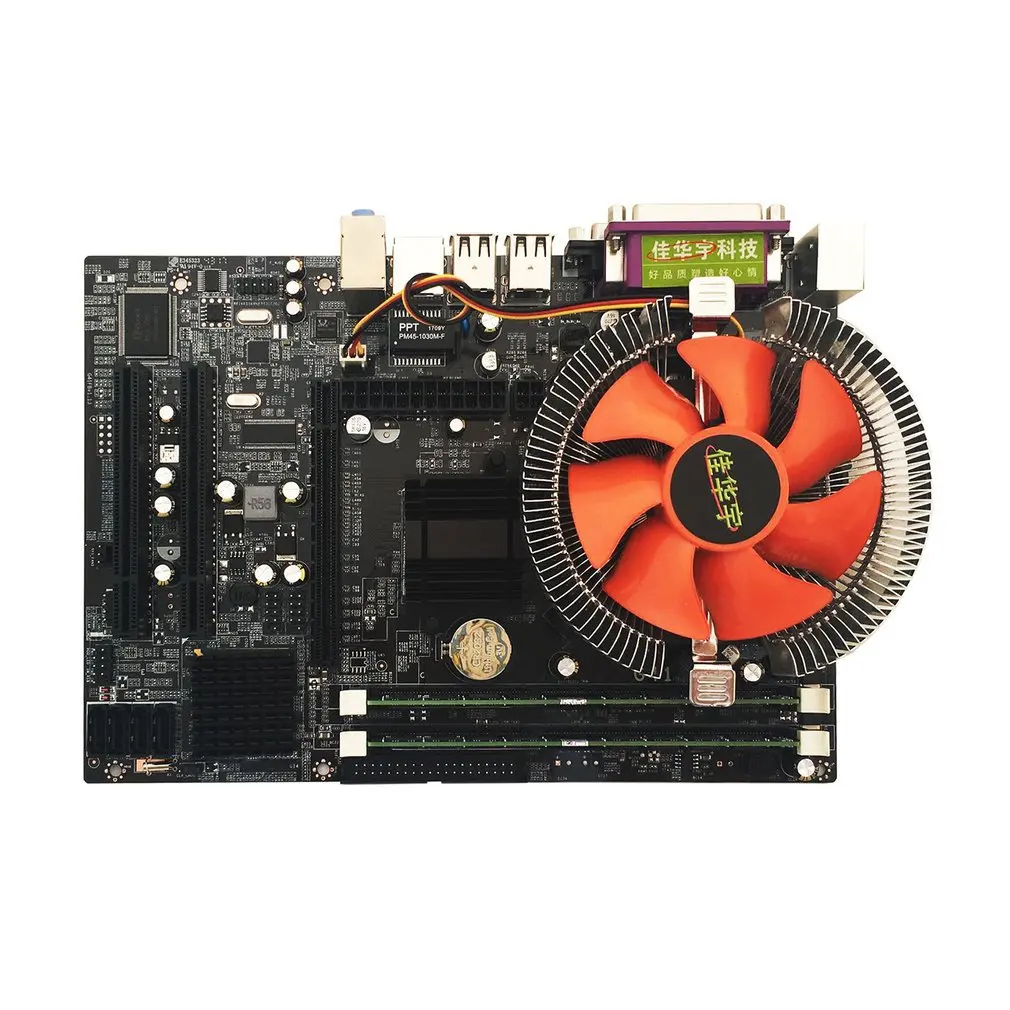 

Motherboard CPU Set With Quad Core 2.66G CPU i5 Core + 4G Memory + Fan ATX Desktop Computer Mainboard Assemble Set