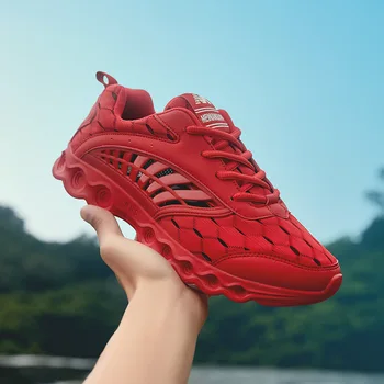 

Handmade Outdoor Men Free Running for Men Jogging Walking Sports Shoes High-quality Lace-up Athietic Breathable Blade Sneakers