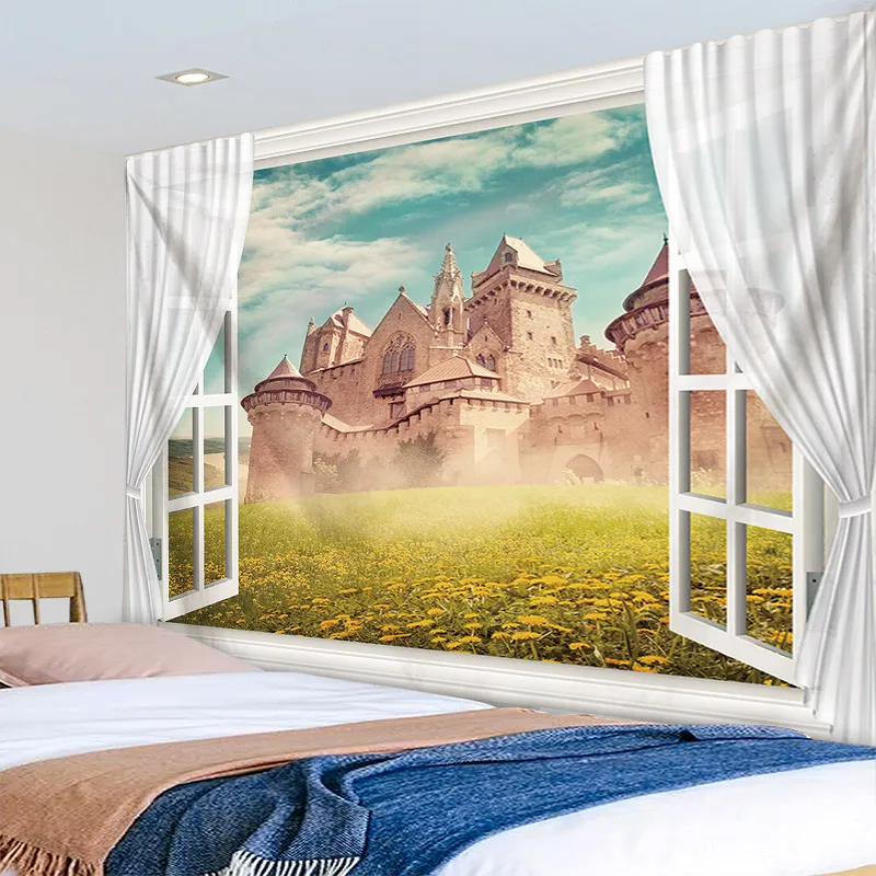 Психоделический гобелен Настенное подвесное одеяло для детской спальни