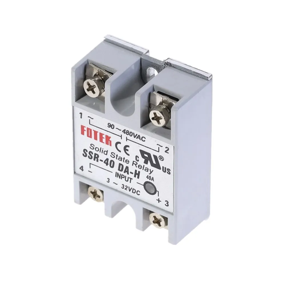 Твердотельное реле SSR-40DA-H 40A 3-32V DC до 90-480V AC SSR 40DA H твердотельное реле регулятор сопротивления