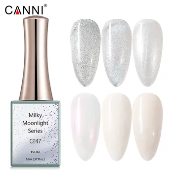 Canni nuovo 16ml UV smalto per unghie latteo chiaro di luna serie C247-C252 semipermanente Nail art Manicure Soakoff vernice smalto lacca 1