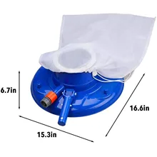 Tête d'aspirateur de piscine, brosse nettoyante, objets flottants, outils de nettoyage, filet d'aspiration, lame d'aspirateur
