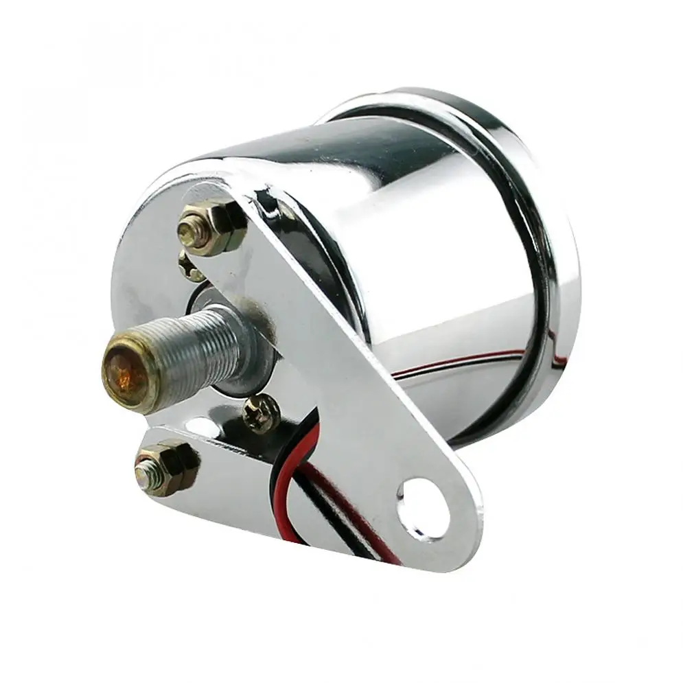 

1pcs Motorcycle Instrument Panel Silver Plating Refit Instrument Odometer Retrofitting Small Instruments with LED Backlight