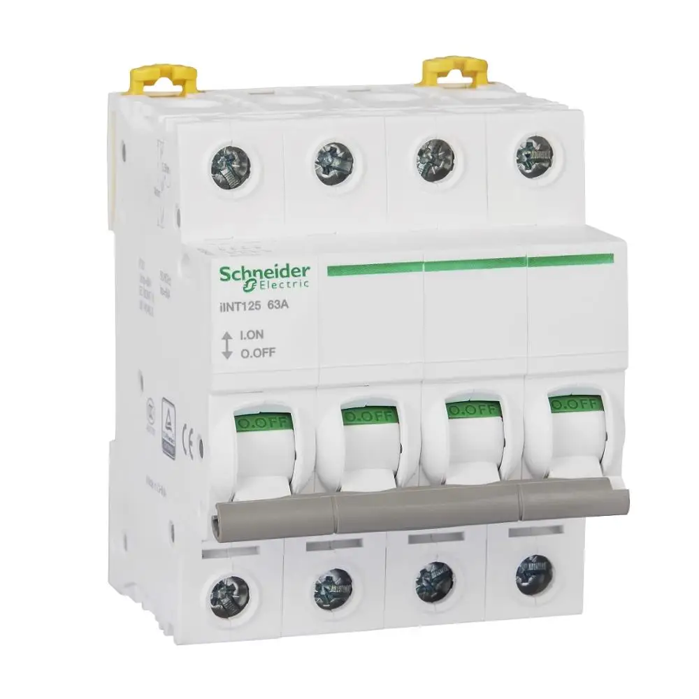 

Original export AC-22A IINT125 isolation switch 4P 63A 80A 400VAC 50/60H load switch DIN rail mounting