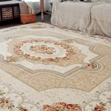 Напольный коврик ковер Европейский стиль Коврики для гостиной Прямоугольный Диван мягкий цветочный принт спальня