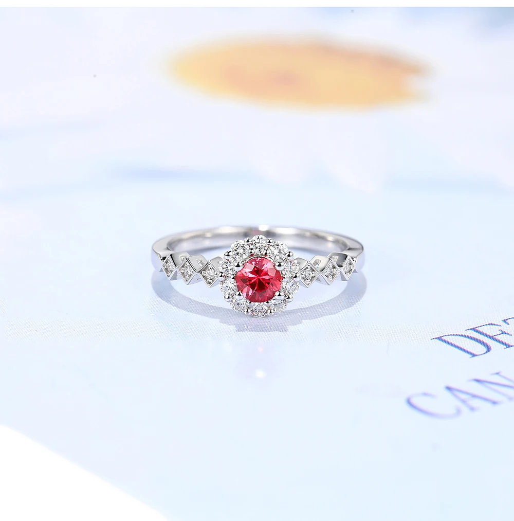 AULEEZE 0.25CT кольцо из природного рубина настоящий бриллиант 18 К розовое золото кольцо с драгоценным камнем Ювелирный Подарок на юбилей
