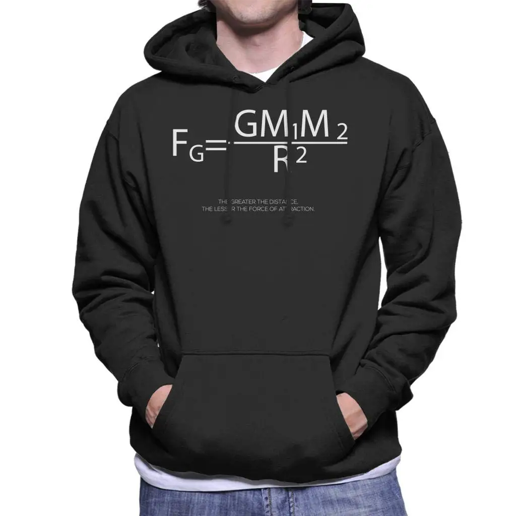 Maths and Science Newtons Law of Gravitation мужская толстовка с капюшоном Мужская Женская | одежда