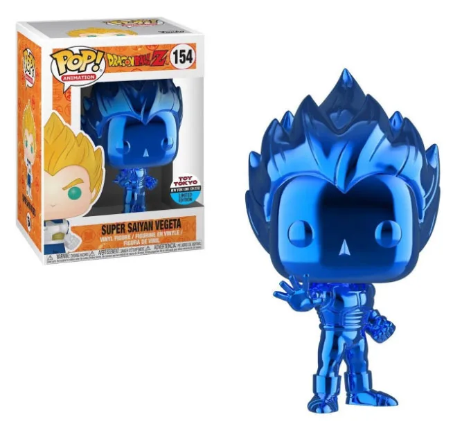 FUNKO POP Dragon Ball z Super Saiyan3 JIREN VEGITO GOKU виниловые фигурки Коллекция Модель игрушки для детей подарок на день рождения - Цвет: 154 Blue