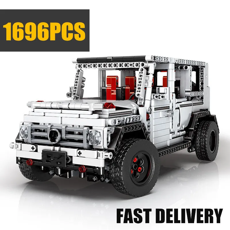 

New White SUV G500 AWD Car Vehicle Fit Legoings Technic Model Building Blocks Bricks Toys Kid Gift Christmas