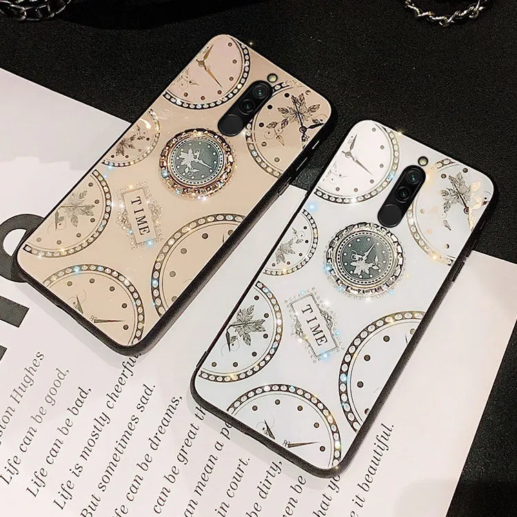 Роскошное бриллиантовое кольцо кронштейн чехол s для Xiaomi Redmi 8 8A защита телефона