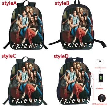 

Students 4 Styles Friends Backpack Funny Famous Painting Characters School Bag Boy Girl Bookbag Kids Back to School Gift Cartoon