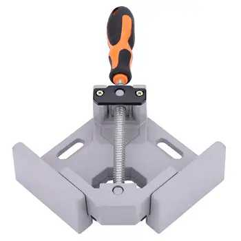 

Right Angle Clamp Single Handle Aluminum Alloy Right Angle Woodworking Welding Corner Clamp Rotation Jaw clamps Hardware Tools