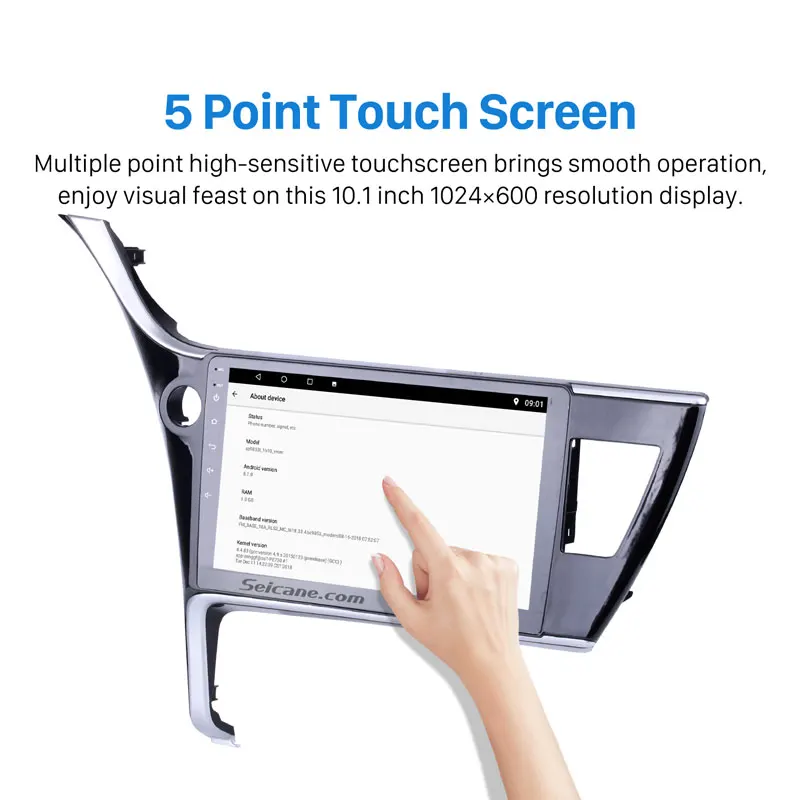 Seicane 10. Android 9,0 автомобильный Радио gps навигационная система мультимедийный плеер для Toyota Corolla(LHD) сенсорный экран Bluetooth