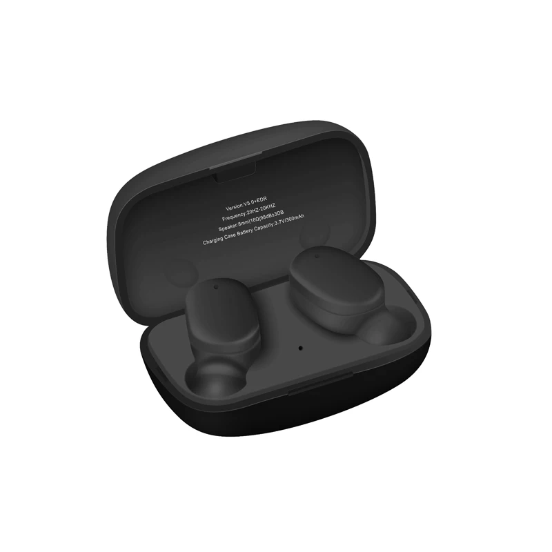 Black Новинка TWS HiFi Качество звука Bluetooth наушники мини Беспроводные наушники автоматическое подключение Bluetooth гарнитура для всех смартфонов - Цвет: Black