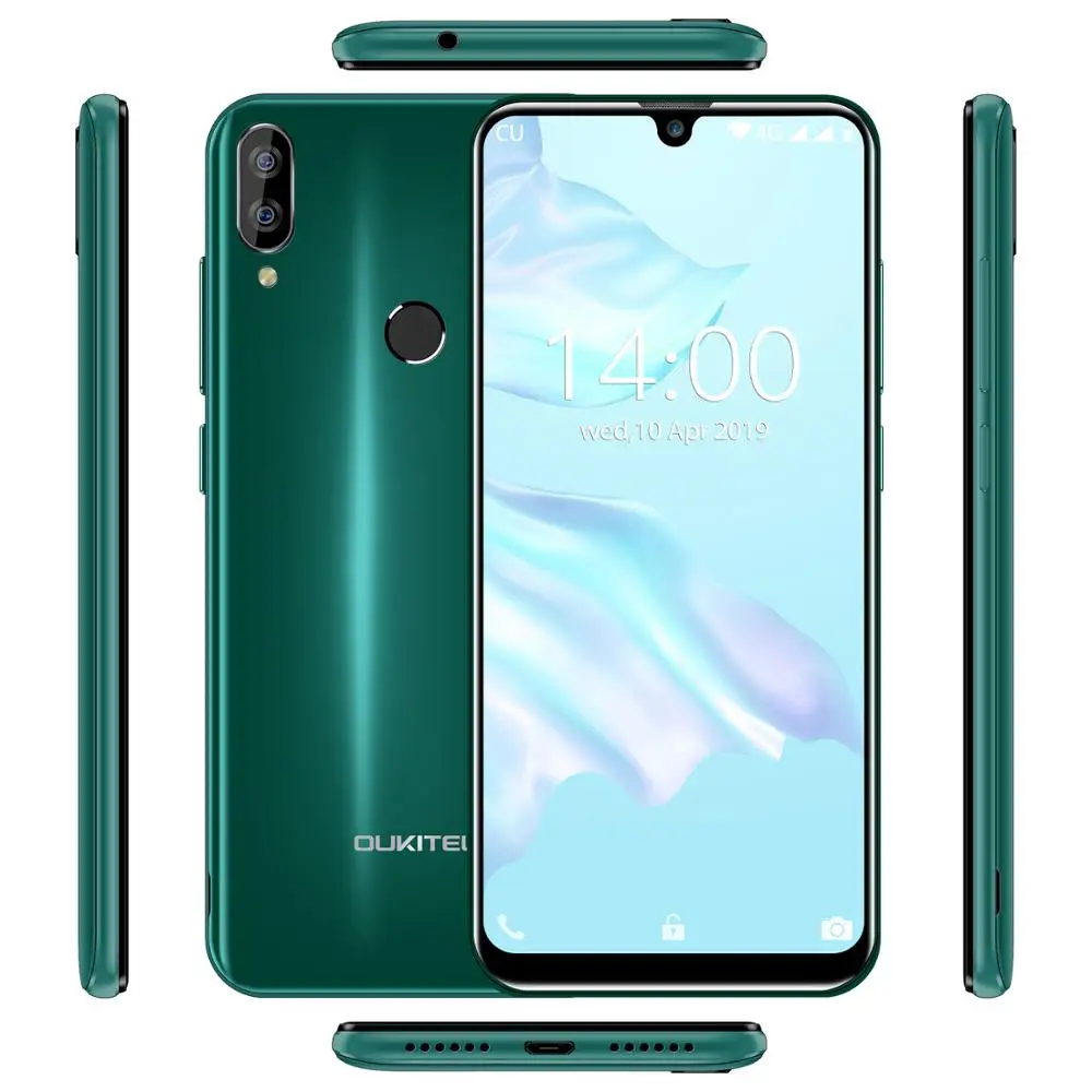 Смартфон OUKITEL C16 Pro, 3 ГБ, 32 ГБ, четырехъядерный процессор MTK6761P, 5,71 дюймов, экран в виде капли воды, 19:9, распознавание лица, отпечаток пальца, LTE, 2600 мАч, мобильный телефон
