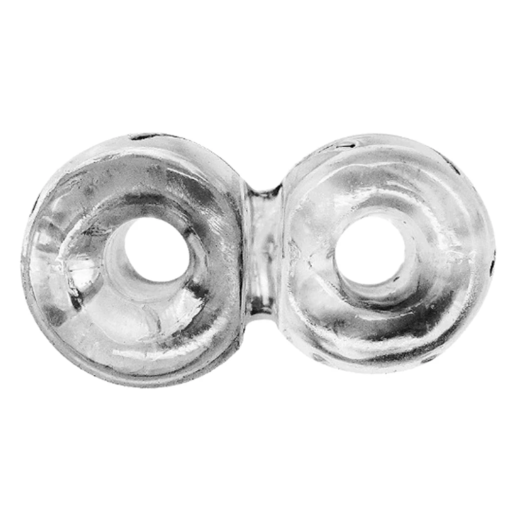 Silicone Crystal Clear Reusable Penes Extender Chaste Ring Lock for Delay Ejaculation Erection Impotence Prolong