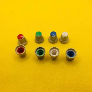 

80pcs Flower shaft Potentiometer knob cap / switch adjustment 6mm 1/4" Shaft Hole Round Shaft WH148 knobs caps Sound volume knob