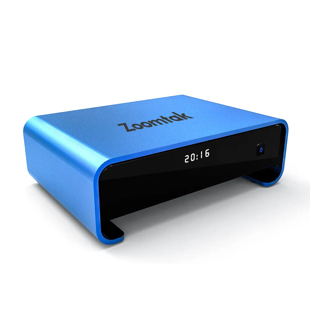 Синий Zoomtak Uplus Android TV Box 4K 2GB DDR3 RAM 16Gb Rom H.265 2,4 /5G WiFi YouTube Set Top Box - Цвет: Синий