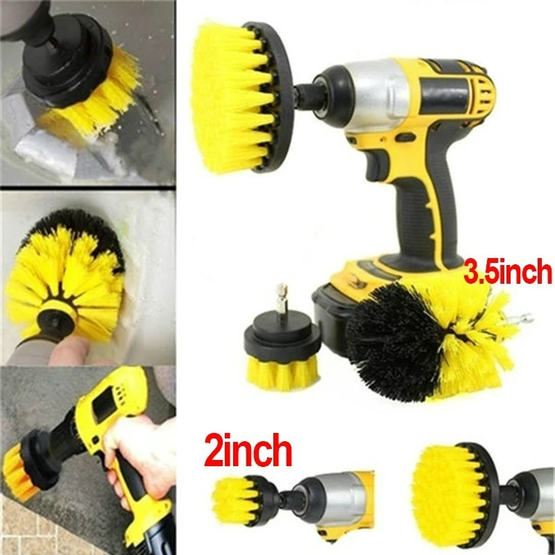  Drill Bristle Scrubber Brush Full Power Cleaning Tools Scrubber Car Tires Home Turbo Scrub Carpet G