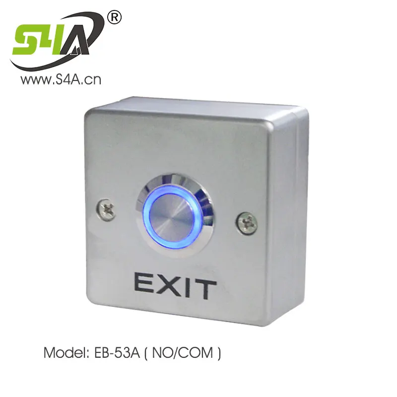 4pcs EB-53A Кнопка выхода из цинкового сплава с задней коробкой - Цвет: 4pcs EB-53A