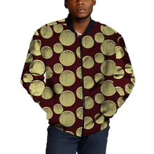 2020 afrykańska modna męska kurtka nowości drukuj jasne kolory Ankara style kurtki-pilotki tanie tanio POLIESTER Dashiki Ubrania z Afryki Tradycyjna odzież 2081-5
